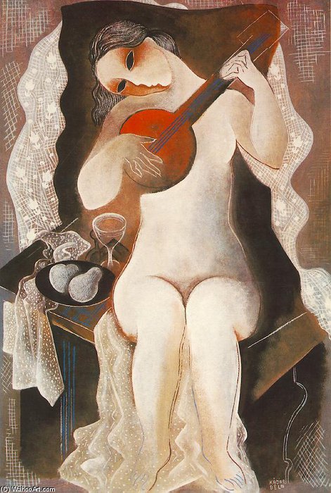 Girl With Guitar — Béla Kádár