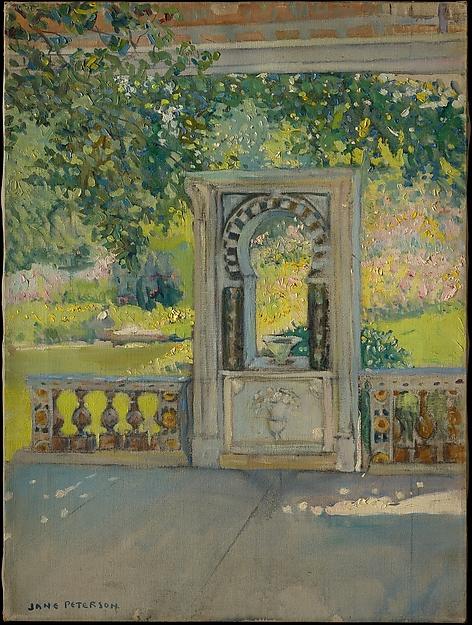Turkish Fountain With Garden (from Louis C. Tiffany Estate, Oyster Bay) — Jane Peterson