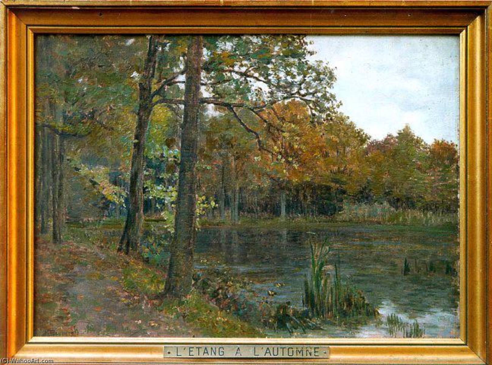 L'étang À L'automne (titre Inscrit) Feuilles Dorées (titre Inscrit Et Biffé) — Joseph-félix Bouchor