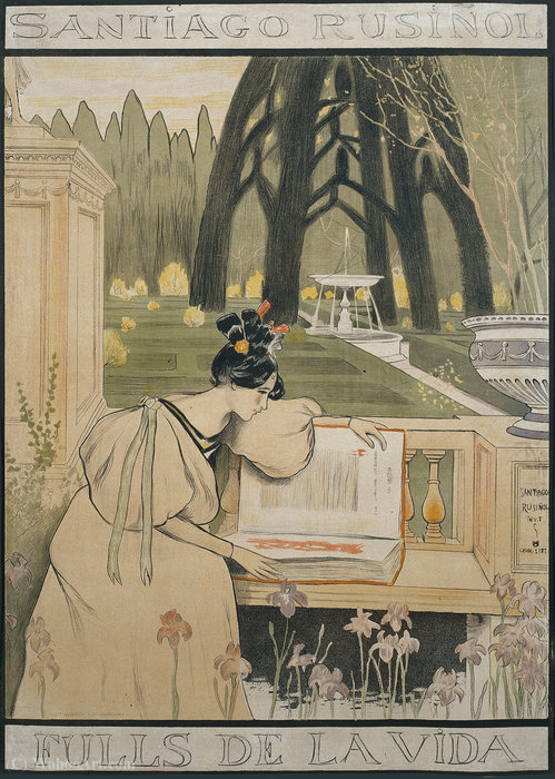 Fulls De La Vida), (102 X 72 Cm) (1898) — Santiago Rusiñol Prats
