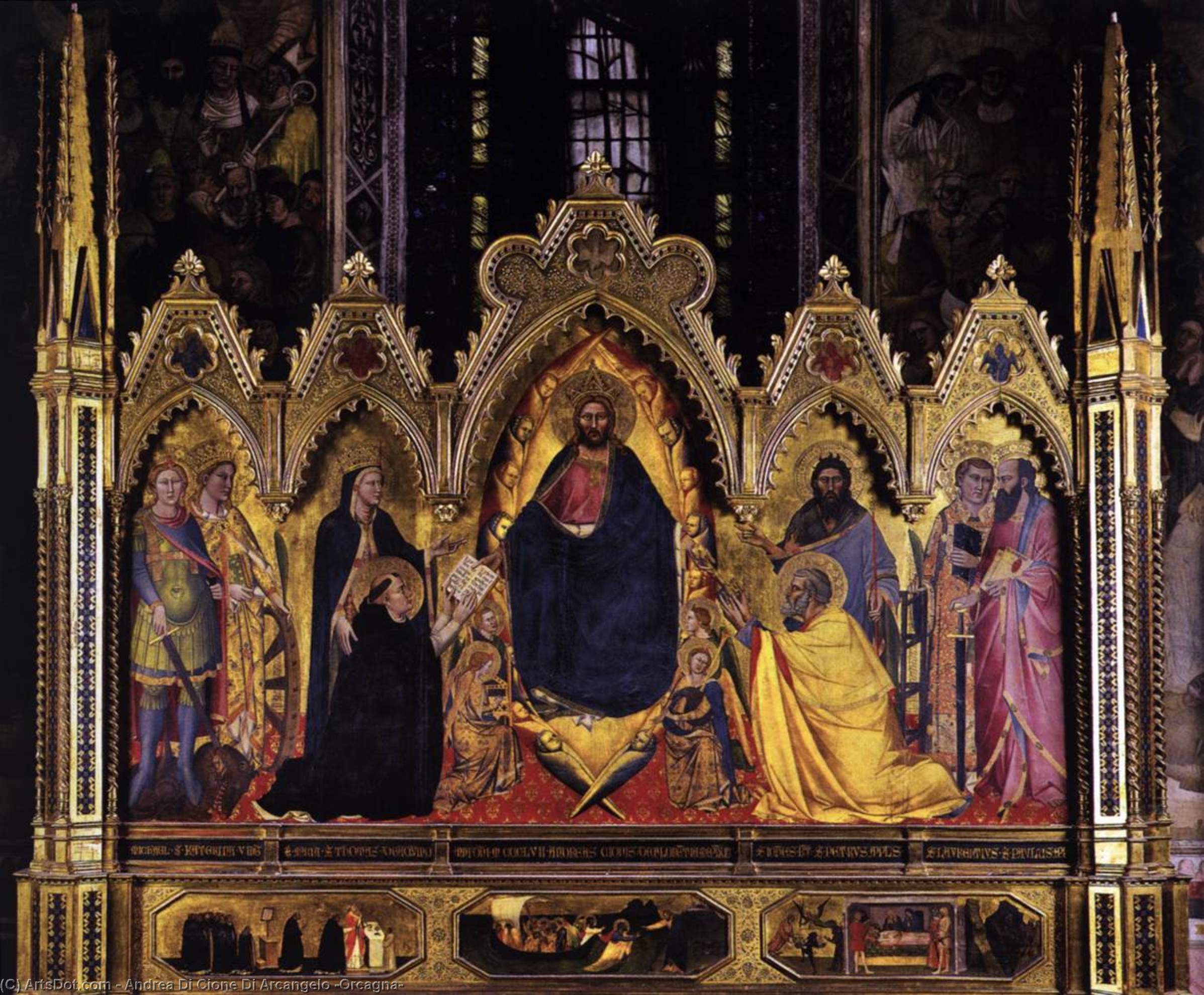 The Strozzi Altarpiece — Andrea Di Cione Di Arcangelo (orcagna)