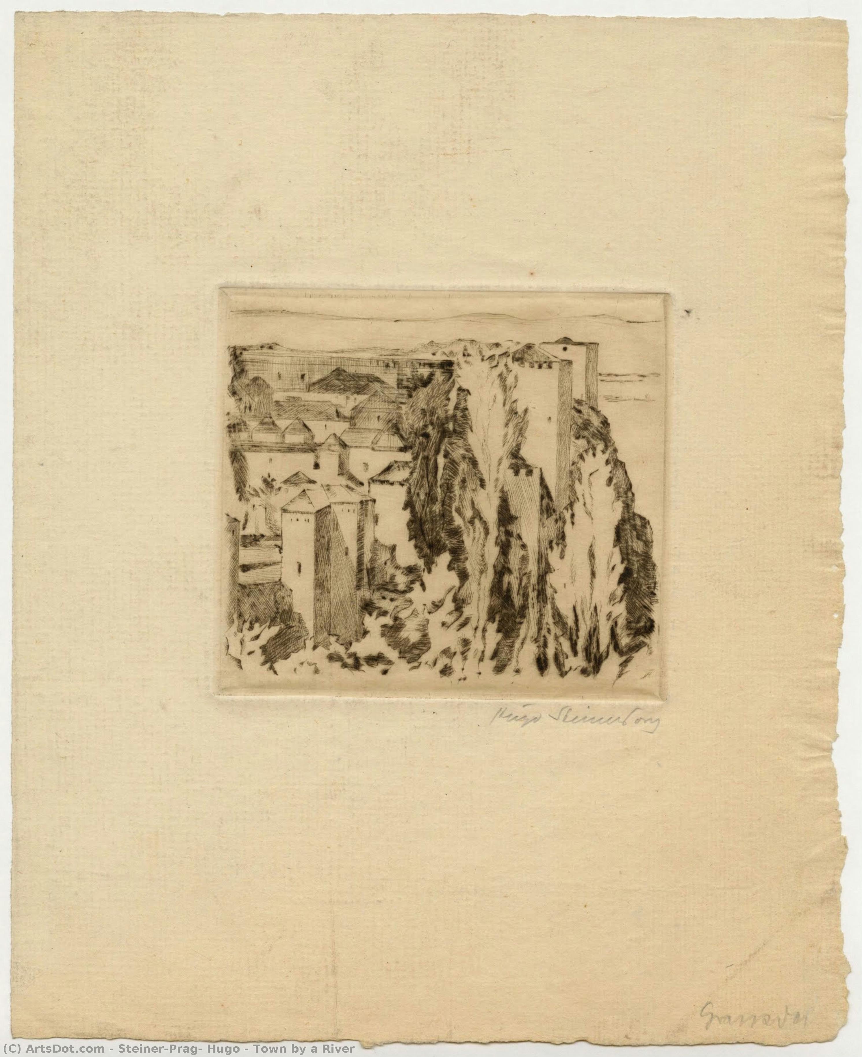 Town By A River — Steiner-prag, Hugo