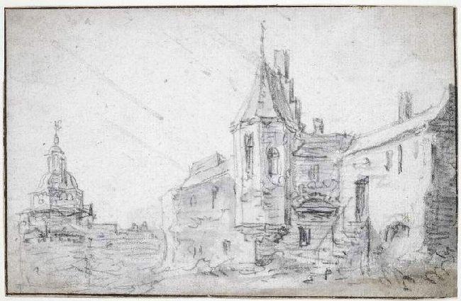 A Castle And A Church — Jan Josephszoon Van Goyen