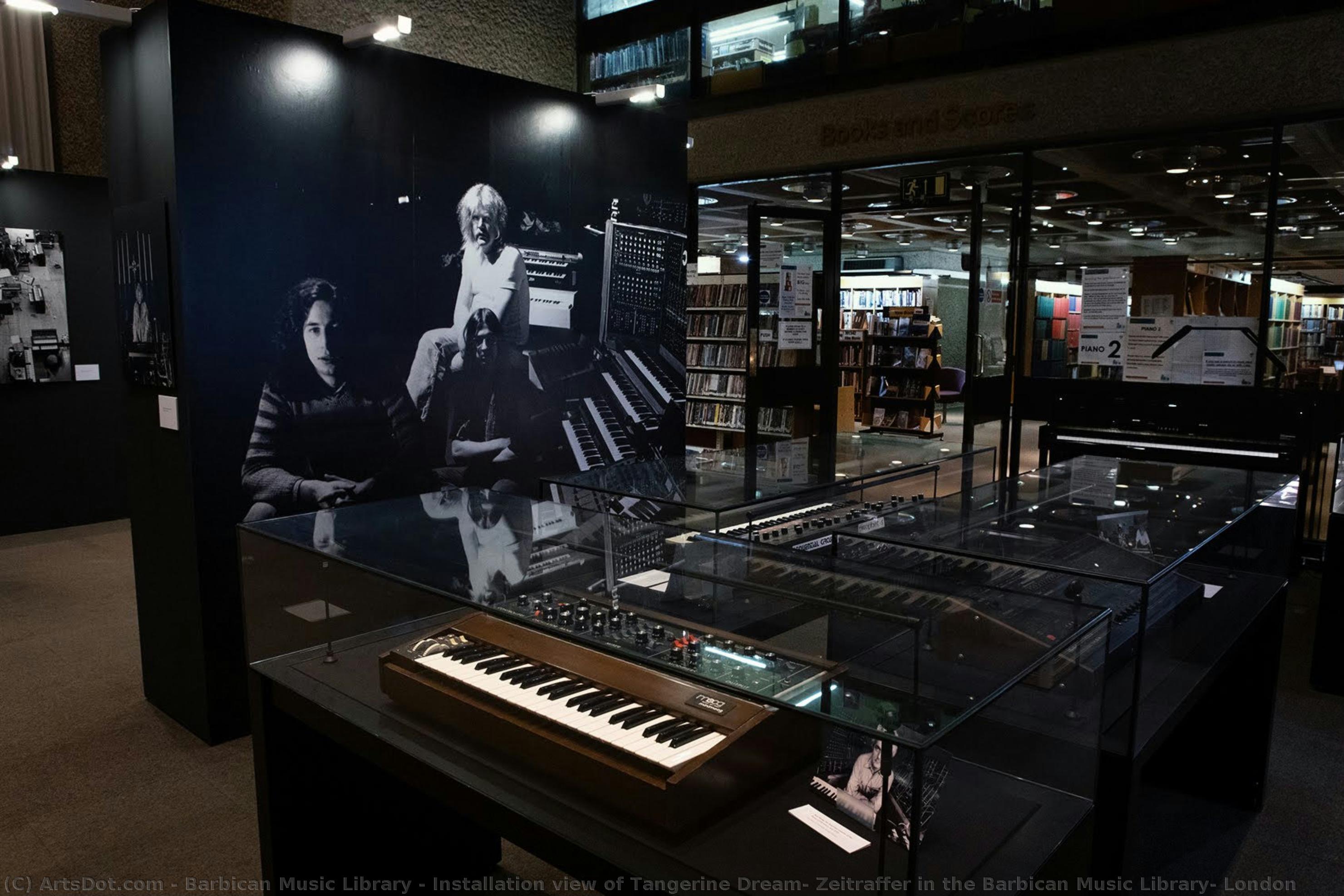 Installation View Of Tangerine Dream: Zeitraffer In The Barbican Music Library, London — Barbican Music Library