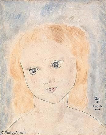 Portrait De Fillette Blonde — Léonard Tsuguharu Foujita