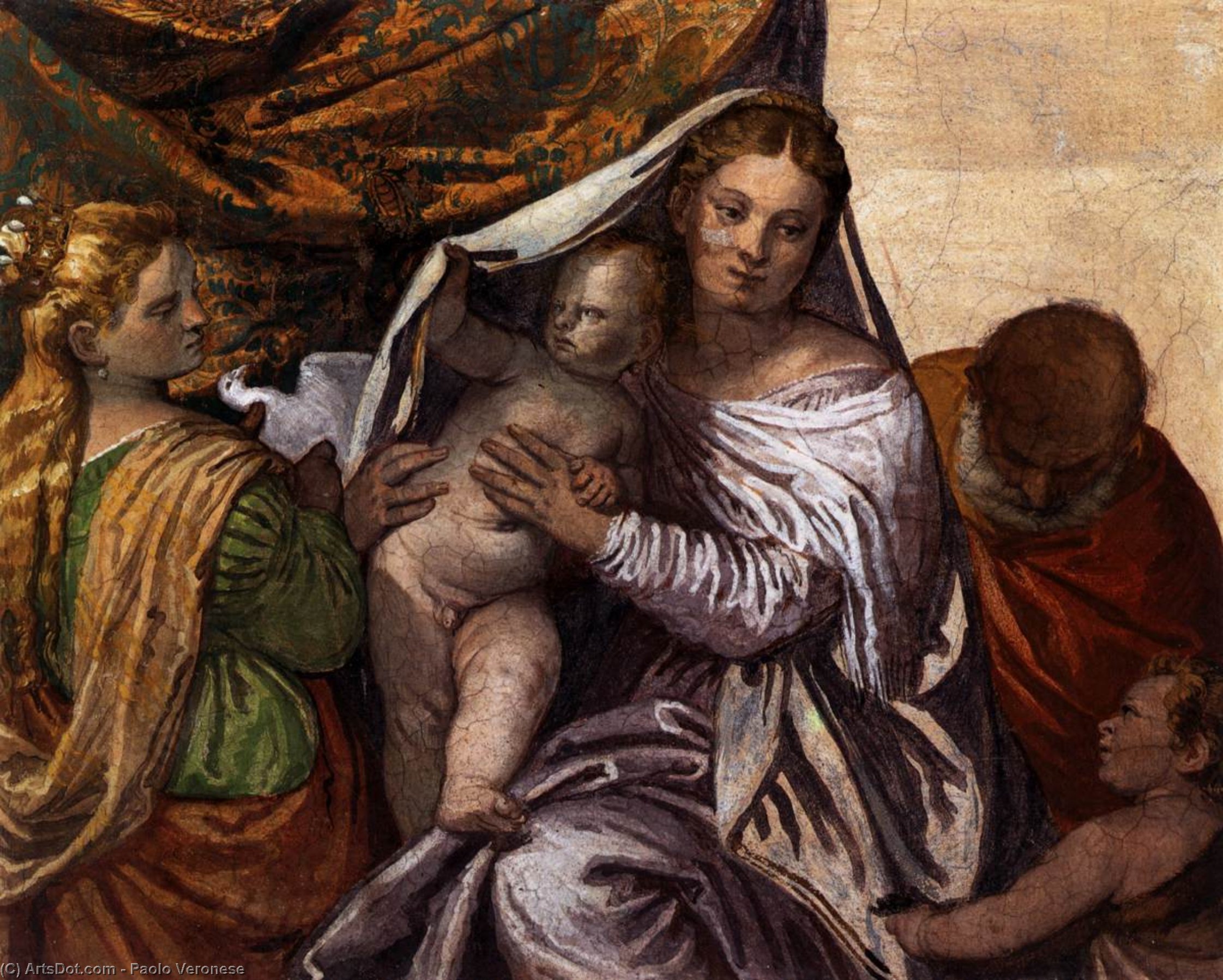 Holy Family With St Catherine And The Infant St John — Paolo Veronese