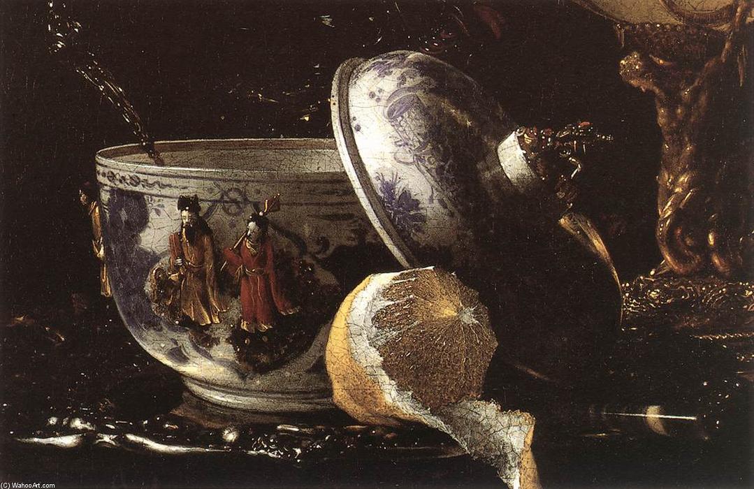 Still-life With A Nautilus Cup (detail) — Vilem Kalf