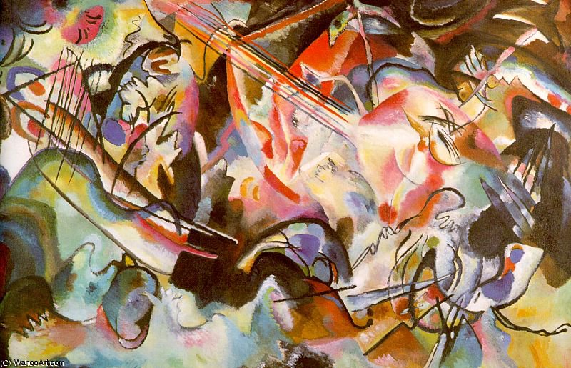 Composition Vi, Oil On Canvas, Hermitage, St — Wassily Wassilyevich Kandinsky