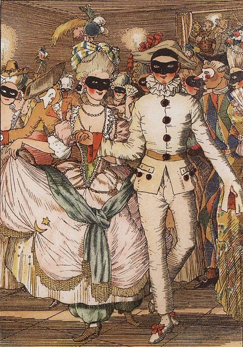Book Of The Marquise. Illustration 8 — Konstantin Andreevic Somov
