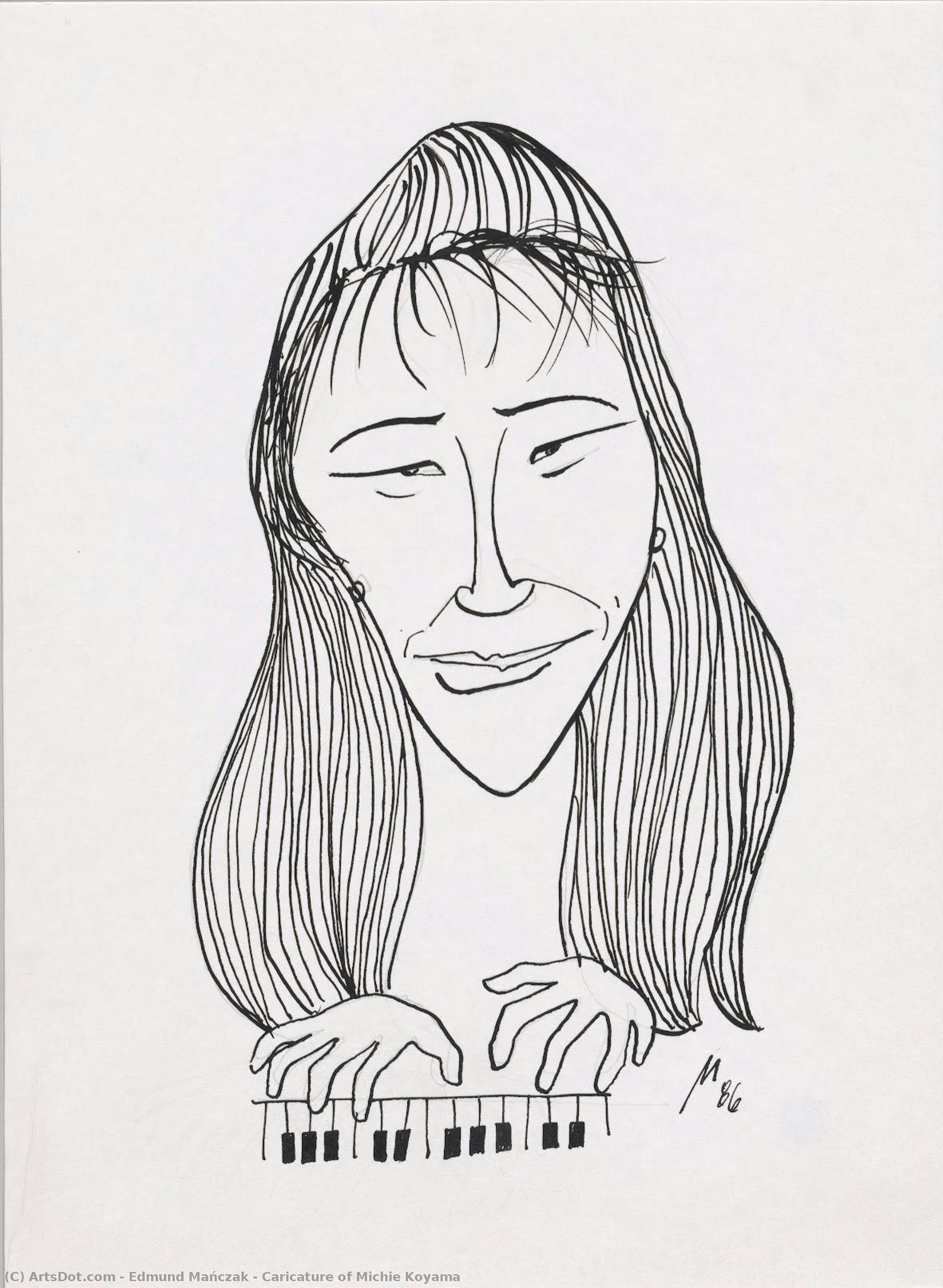 Caricature Of Michie Koyama — Edmund Mańczak