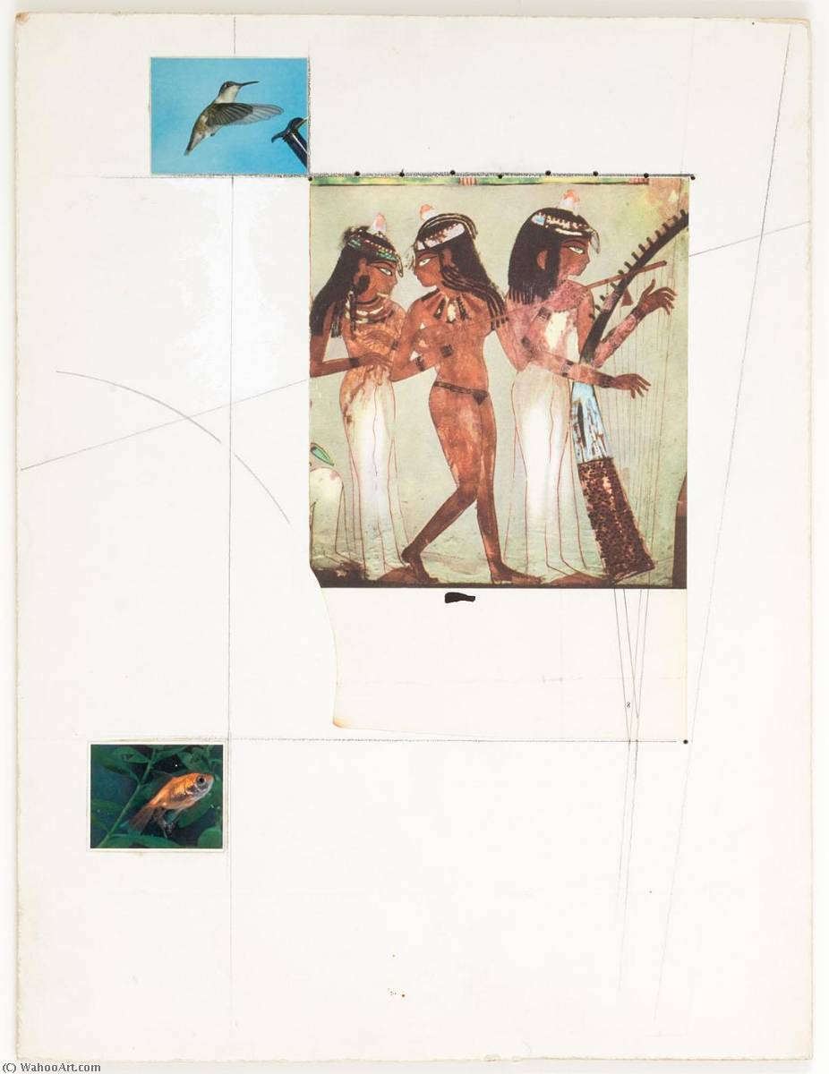 Untitled (egyptian Wall Painting) — Joseph Cornell