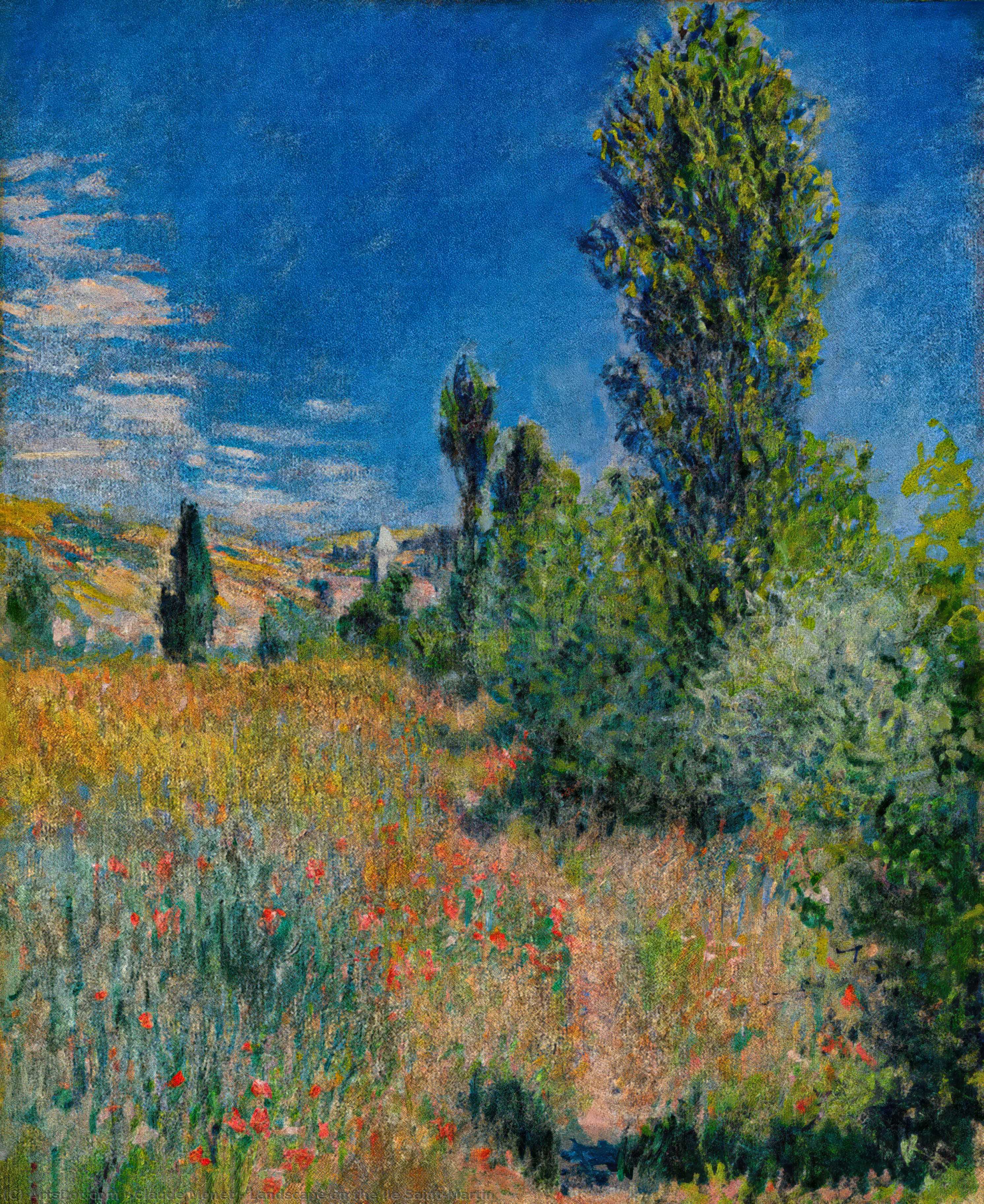 Landscape On The Ile Saint-martin — Claude Monet