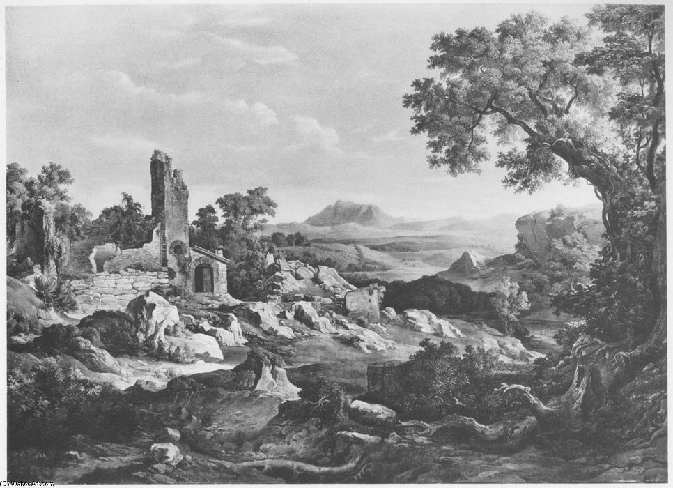 Landschaft Bei Rom Mit Dem Soracte — Ernst Fries
