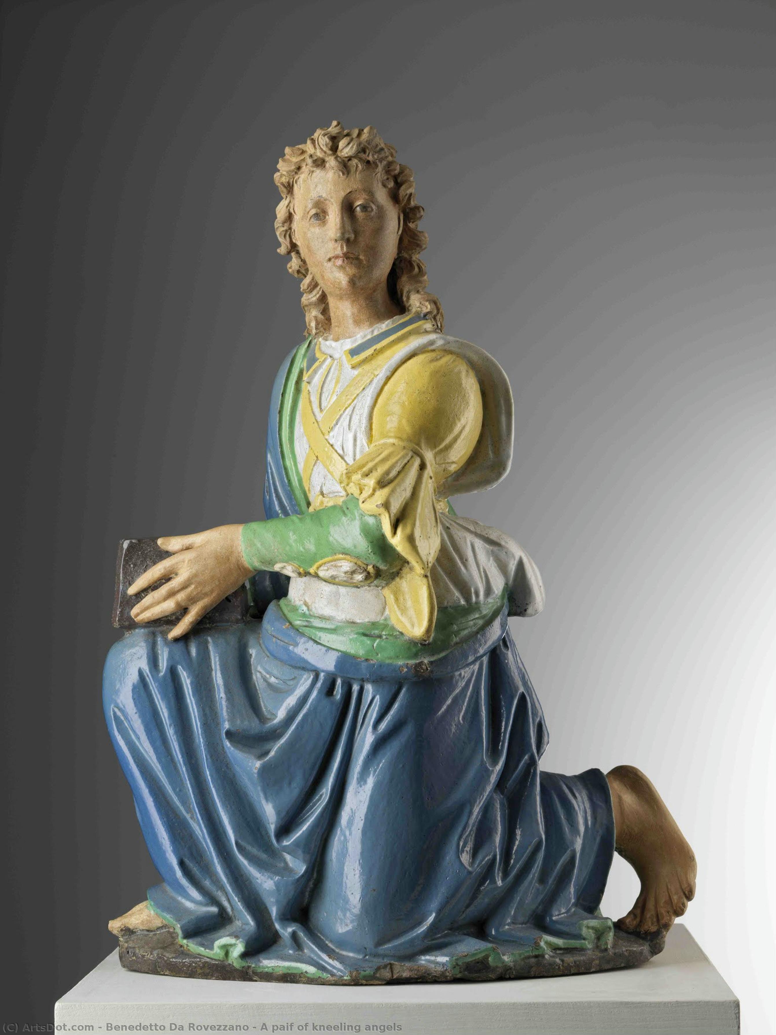 A Paif Of Kneeling Angels — Benedetto Da Rovezzano