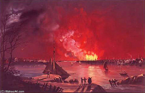 Great Fire Of New York — Nicolino Calyo