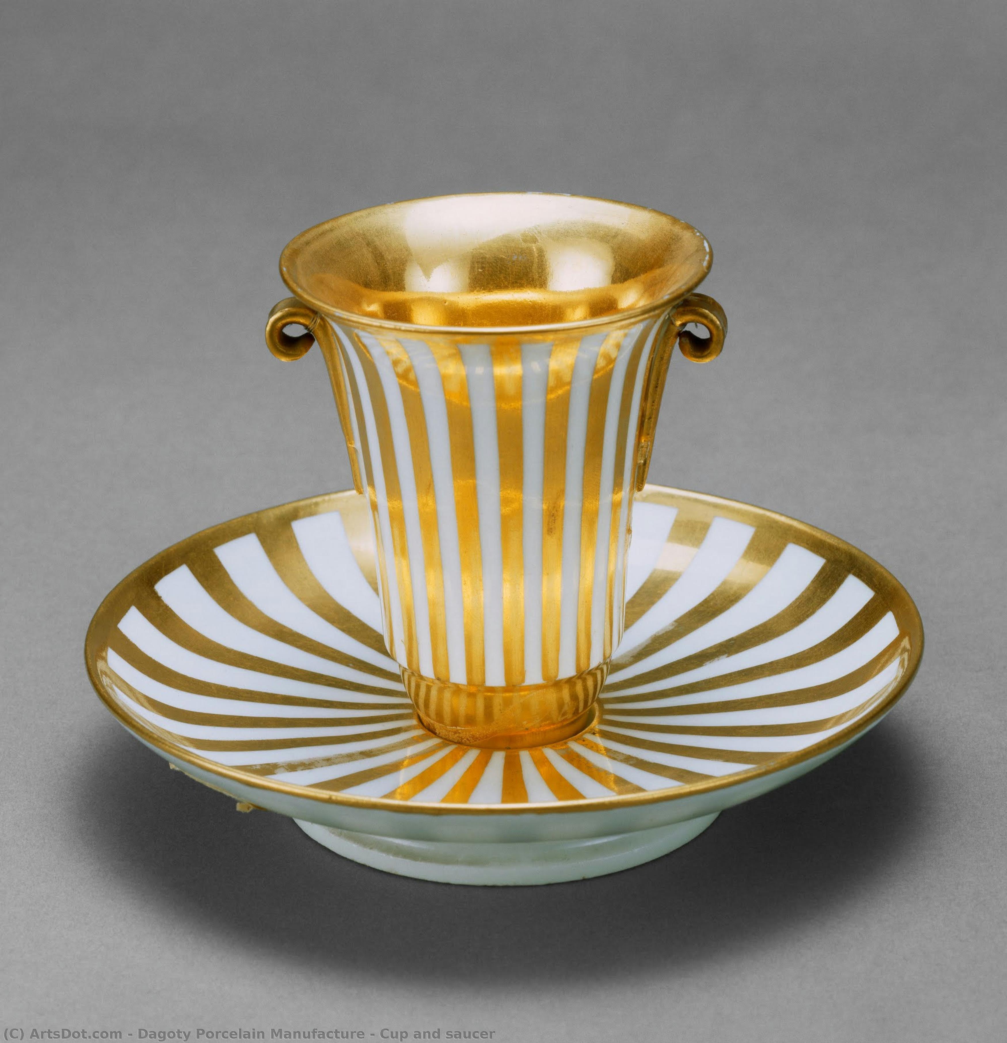 Cup And Saucer — Dagoty Porcelain Manufacture