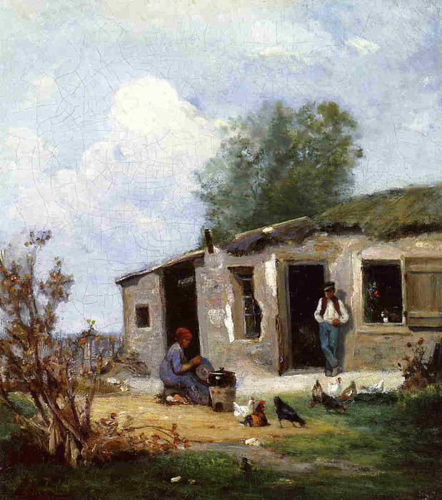 Farmyard In Normandy — Stanislas Lépine