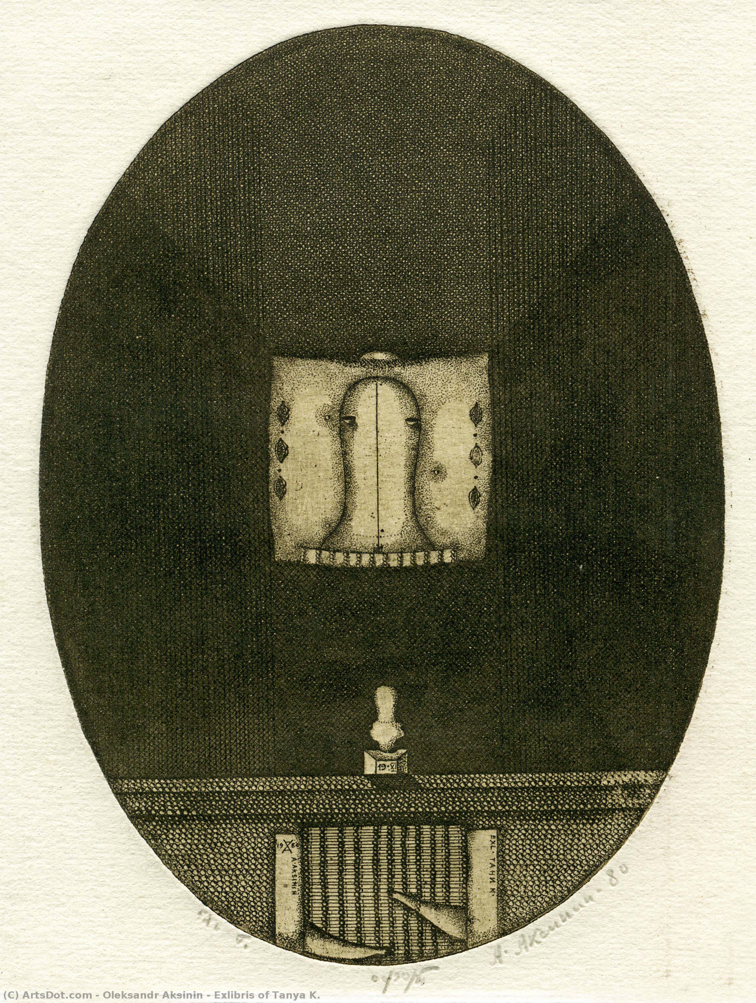 Exlibris Of Tanya K. — Oleksandr Aksinin
