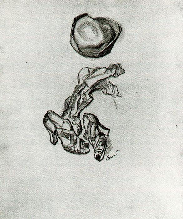 Study For Susanna's Shoes And Hat — Thomas Hart Benton