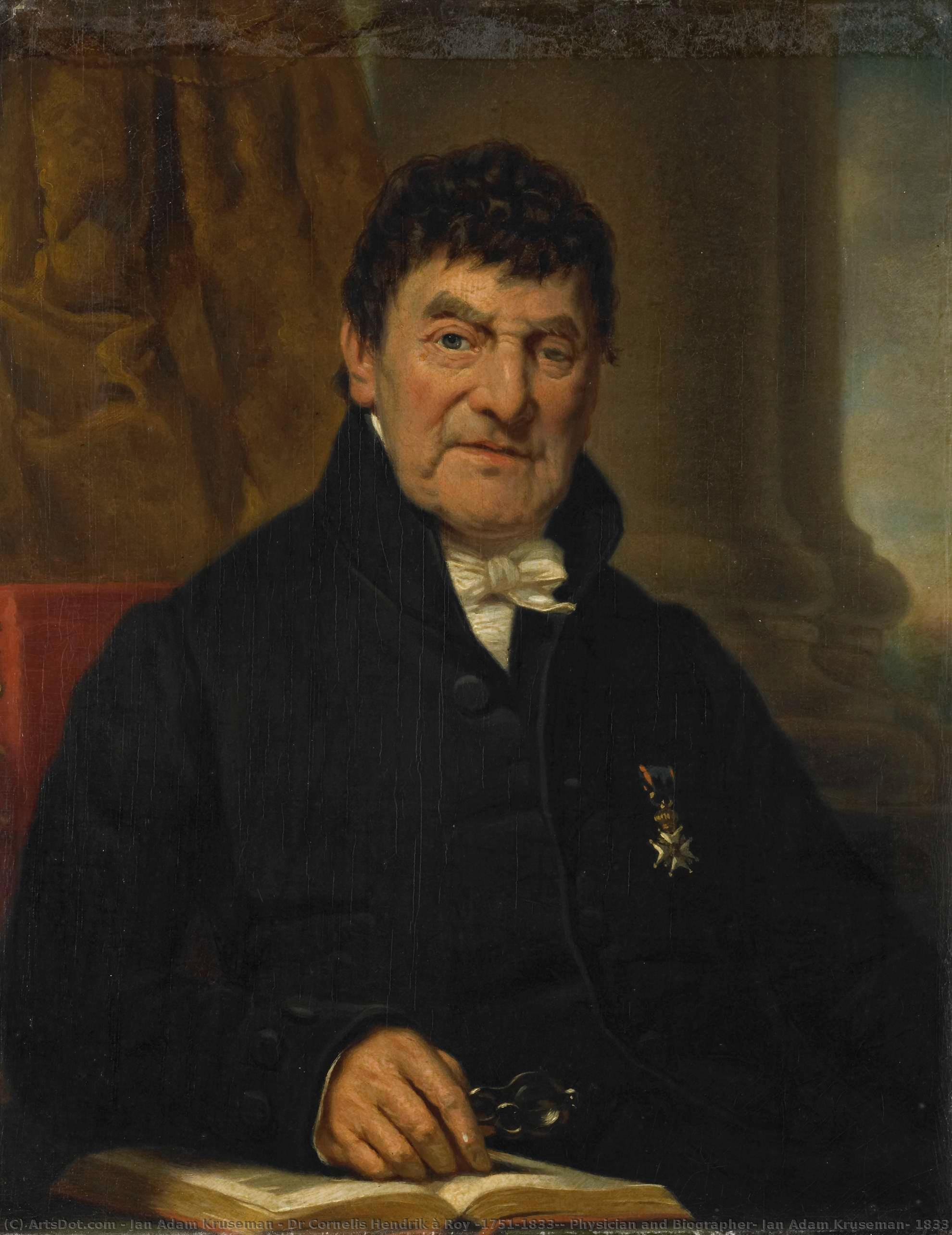 Dr Cornelis Hendrik À Roy (1751-1833), Physician And Biographer, Jan Adam Kruseman, 1833 — Jan Adam Kruseman