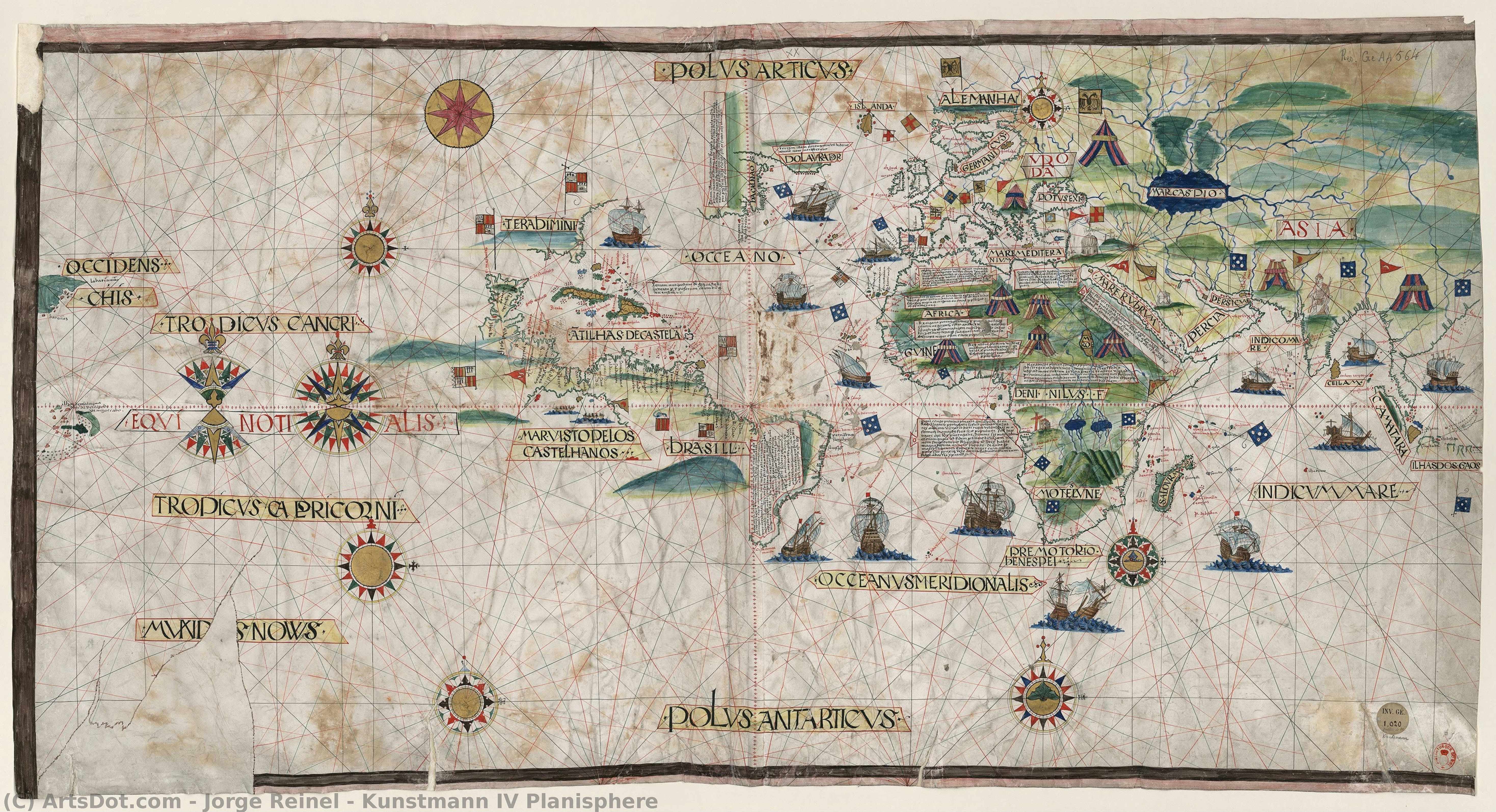 Kunstmann Iv Planisphere — Jorge Reinel
