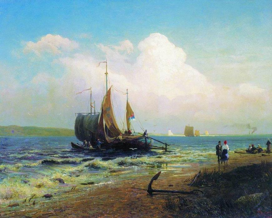 At The River. Windy Day — Fyodor Alexandrovich Vasilyev