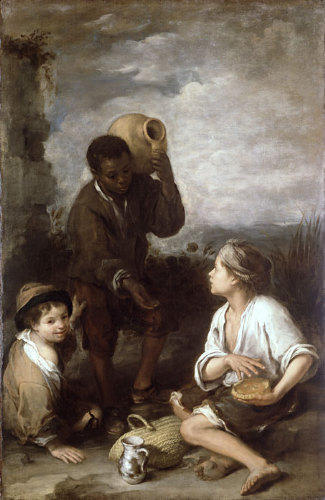Two Peasant Boys And A Negro Boy — Bartolomé Esteban Murillo