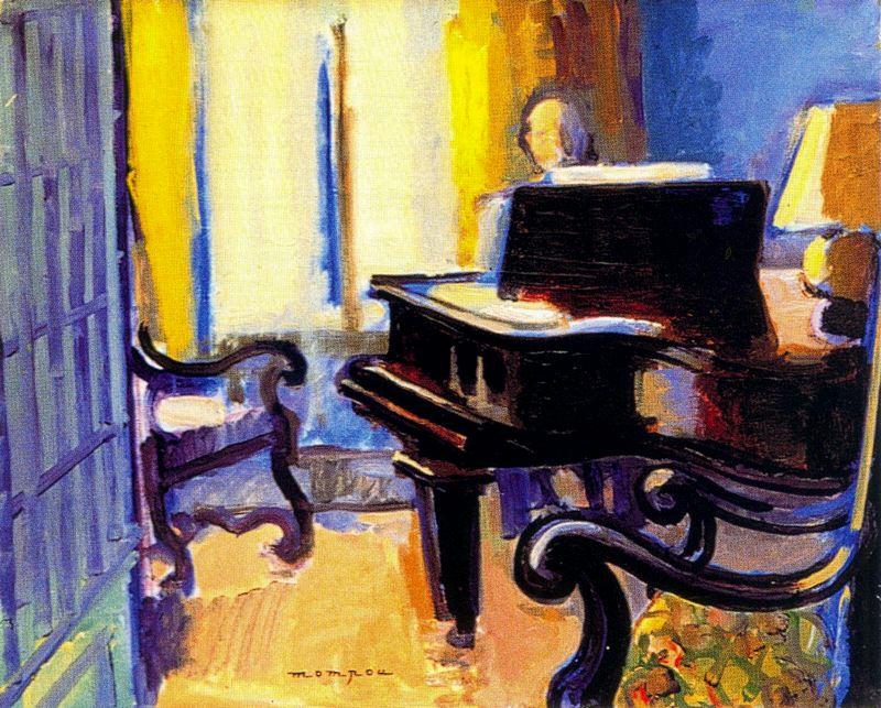 Interior With Piano — Josep Mompou Dencausse