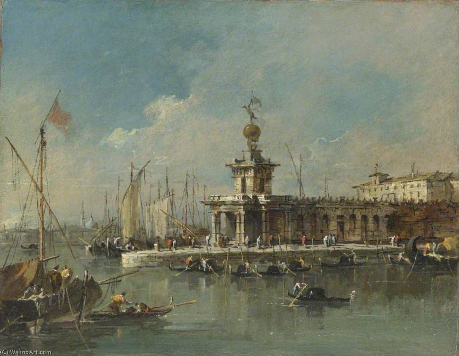 Venice The Punta Della Dogana — Francesco Lazzaro Guardi