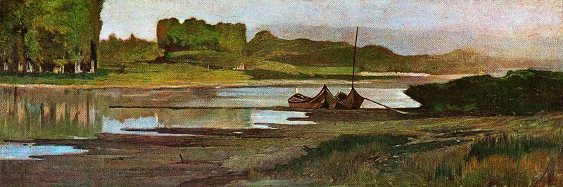 The Arno At Bellariva — Giovanni Fattori