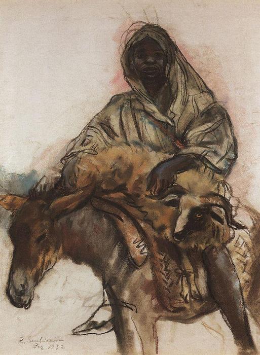 Arab On A Donkey — Zinaida Serebriakova