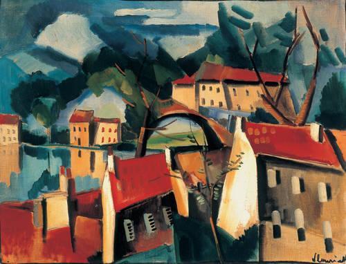 Village On The River — Maurice De Vlaminck