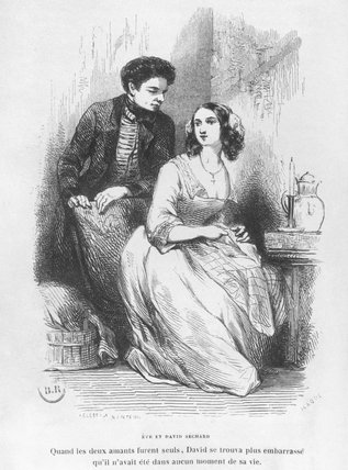 Eve And David Sechard — Celestin Francois Nanteuil