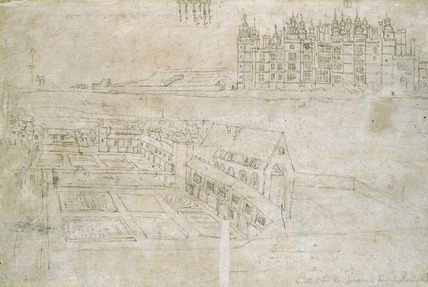 The River-front Of Richmond Palace And Privy Gardens — Anthonis Van Den Wyngaerde