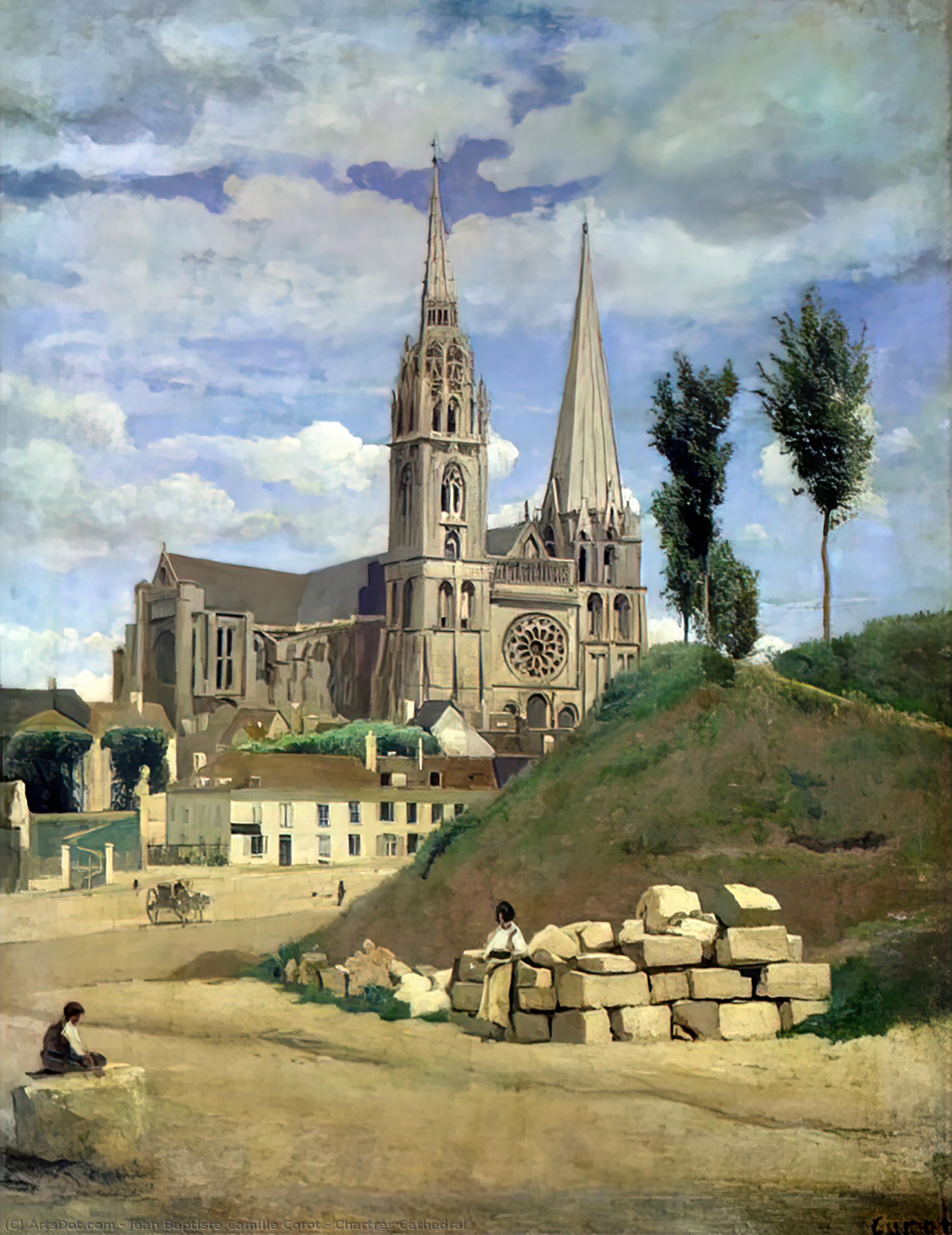 Catedral De Chartres — Jean-baptiste-camille Corot