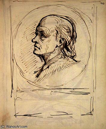 Portrait Of William Blake, From A Notebook Used — Sir William Blake Richmond