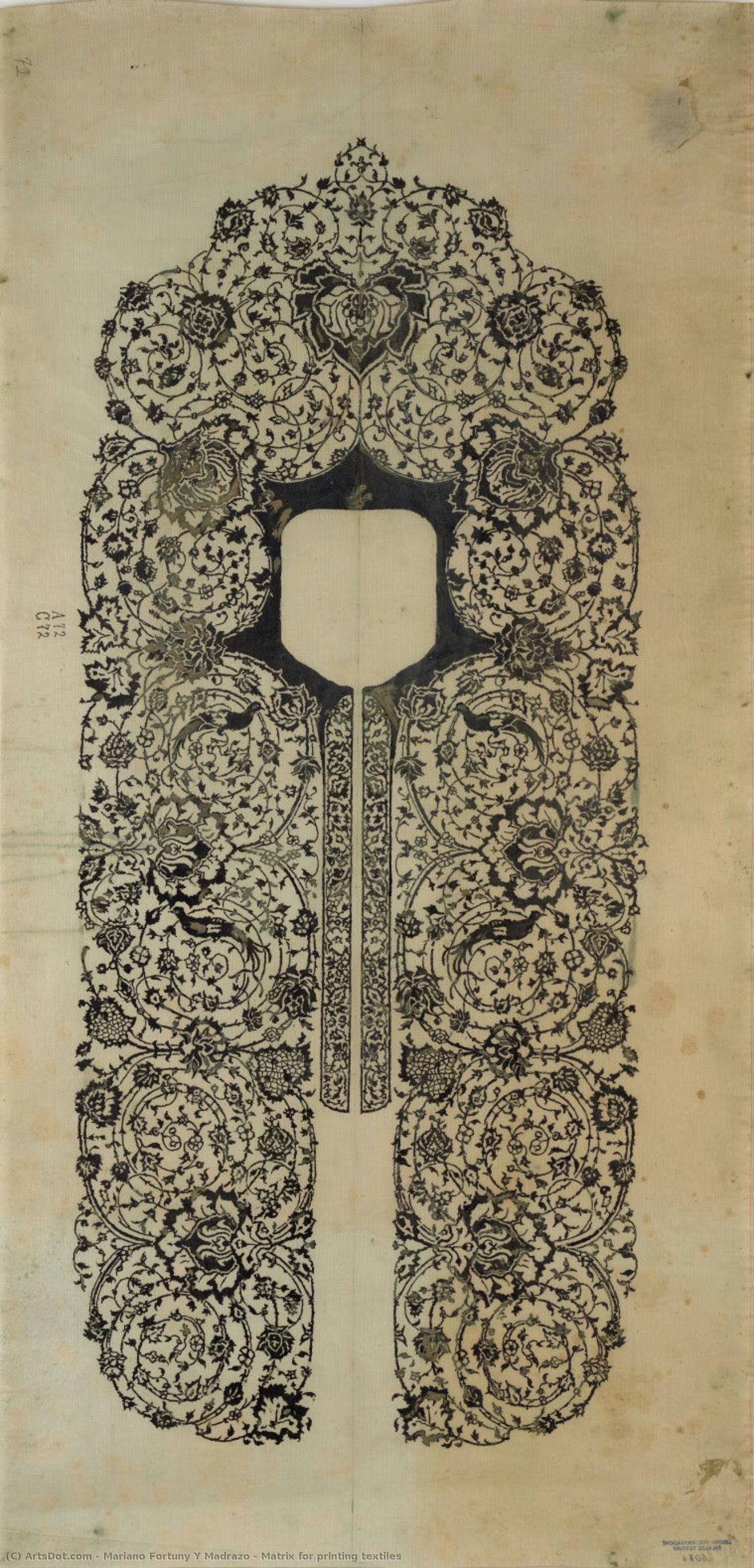 Matrix For Printing Textiles — Mariano Fortuny Y Madrazo