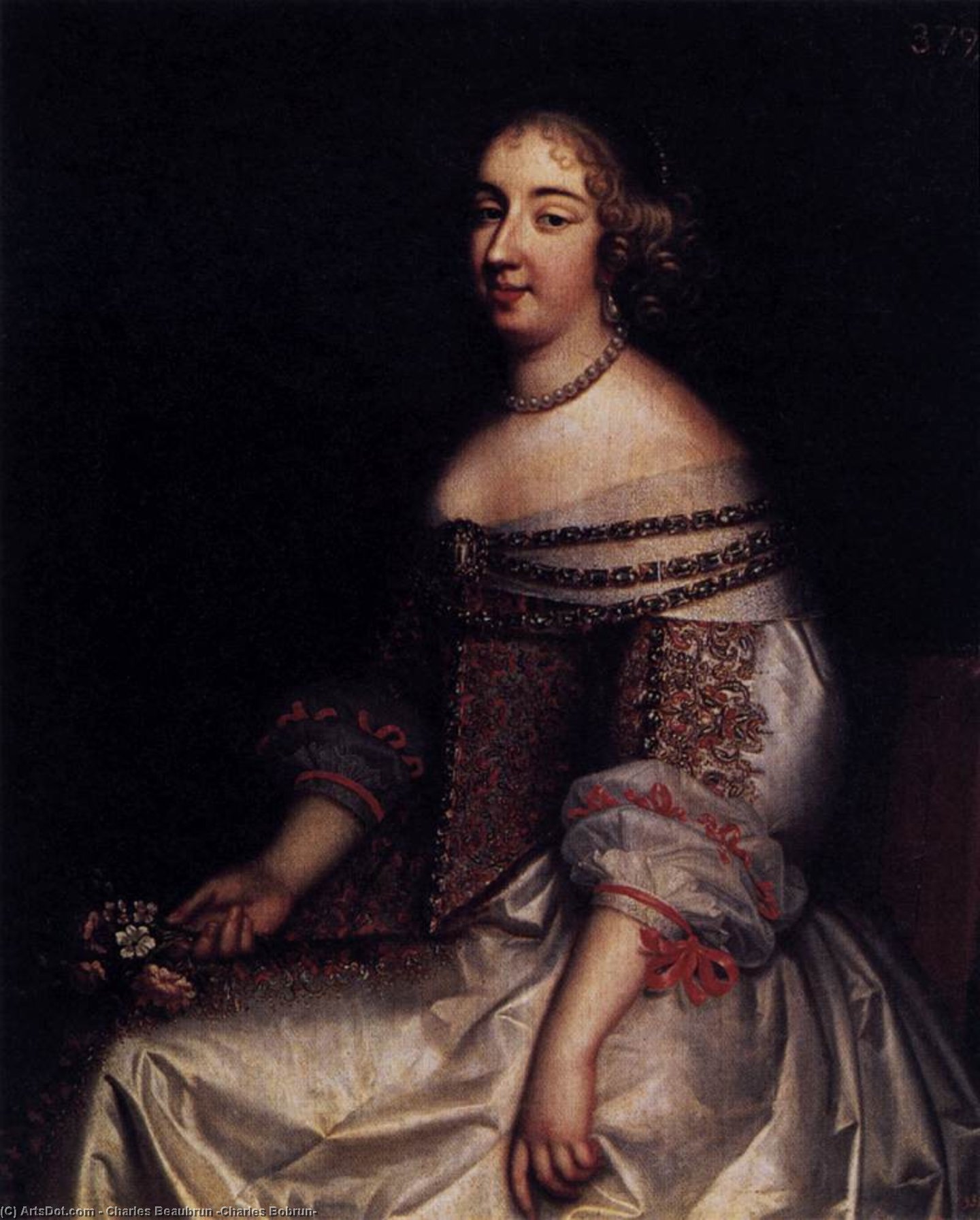 Портрет Мадам Де Монпенсьер — Charles Beaubrun (charles Bobrun)