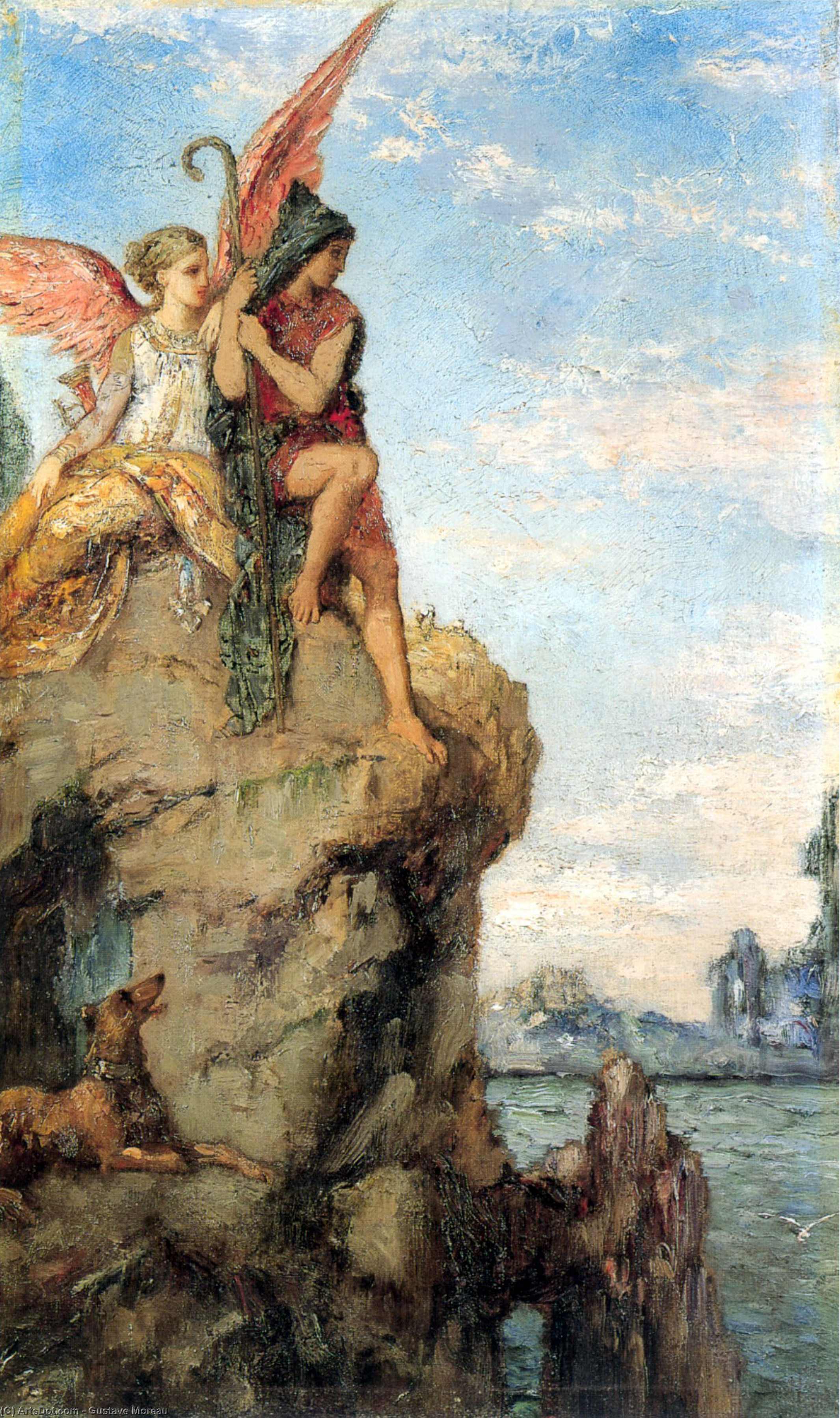 Hesiod And The Muse — Gustave Moreau