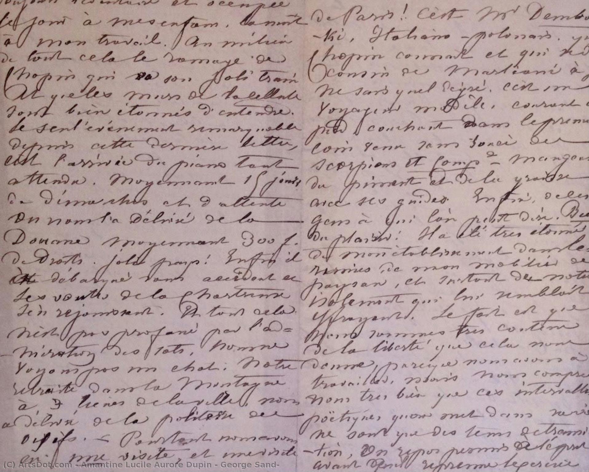 George Sand — Amantine Lucile Aurore Dupin