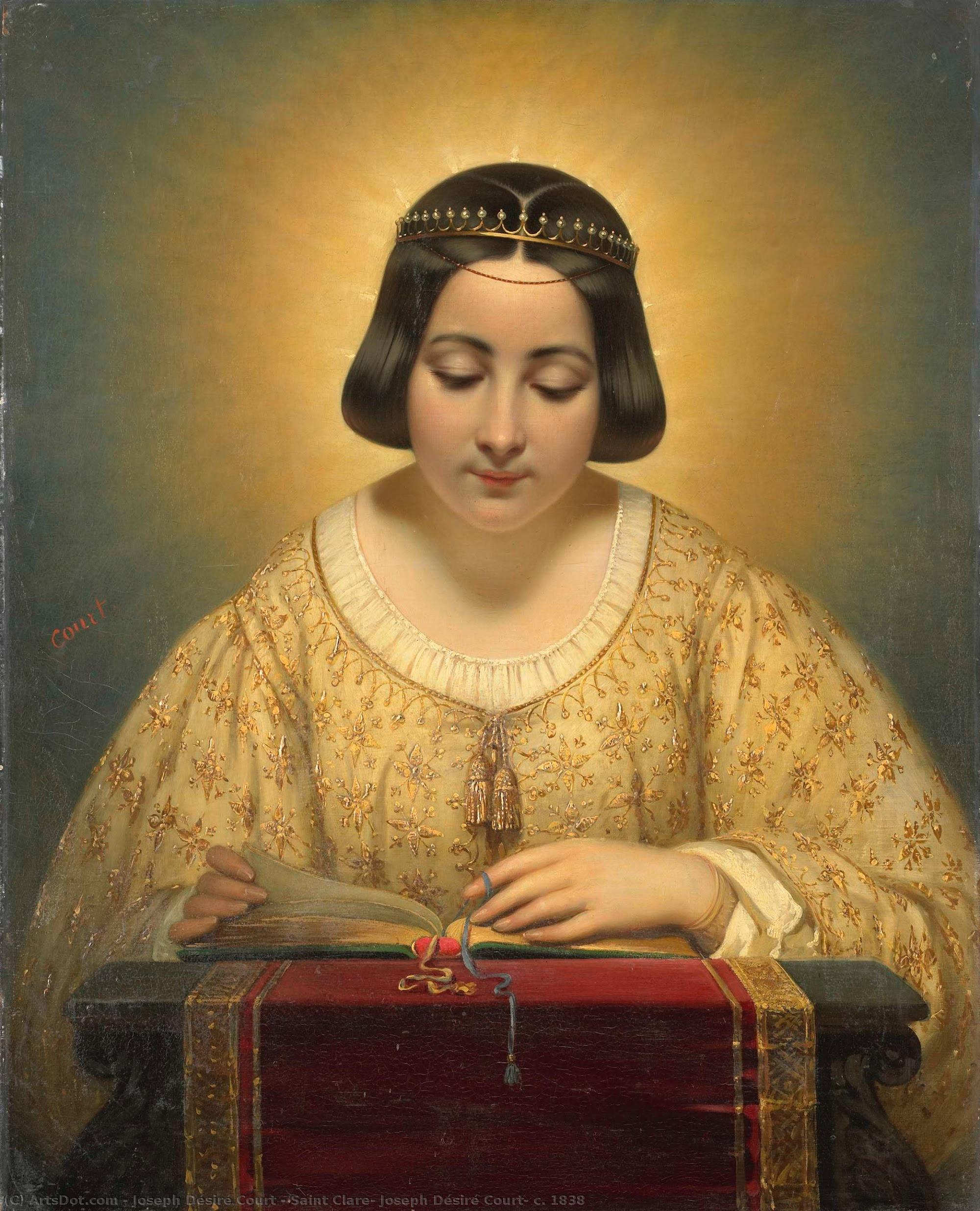Saint Clare, Joseph Désiré Court, C. 1838 — Joseph Désiré Court