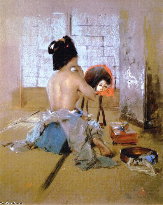 Geisha At Her Toilet — Robert Frederick Blum