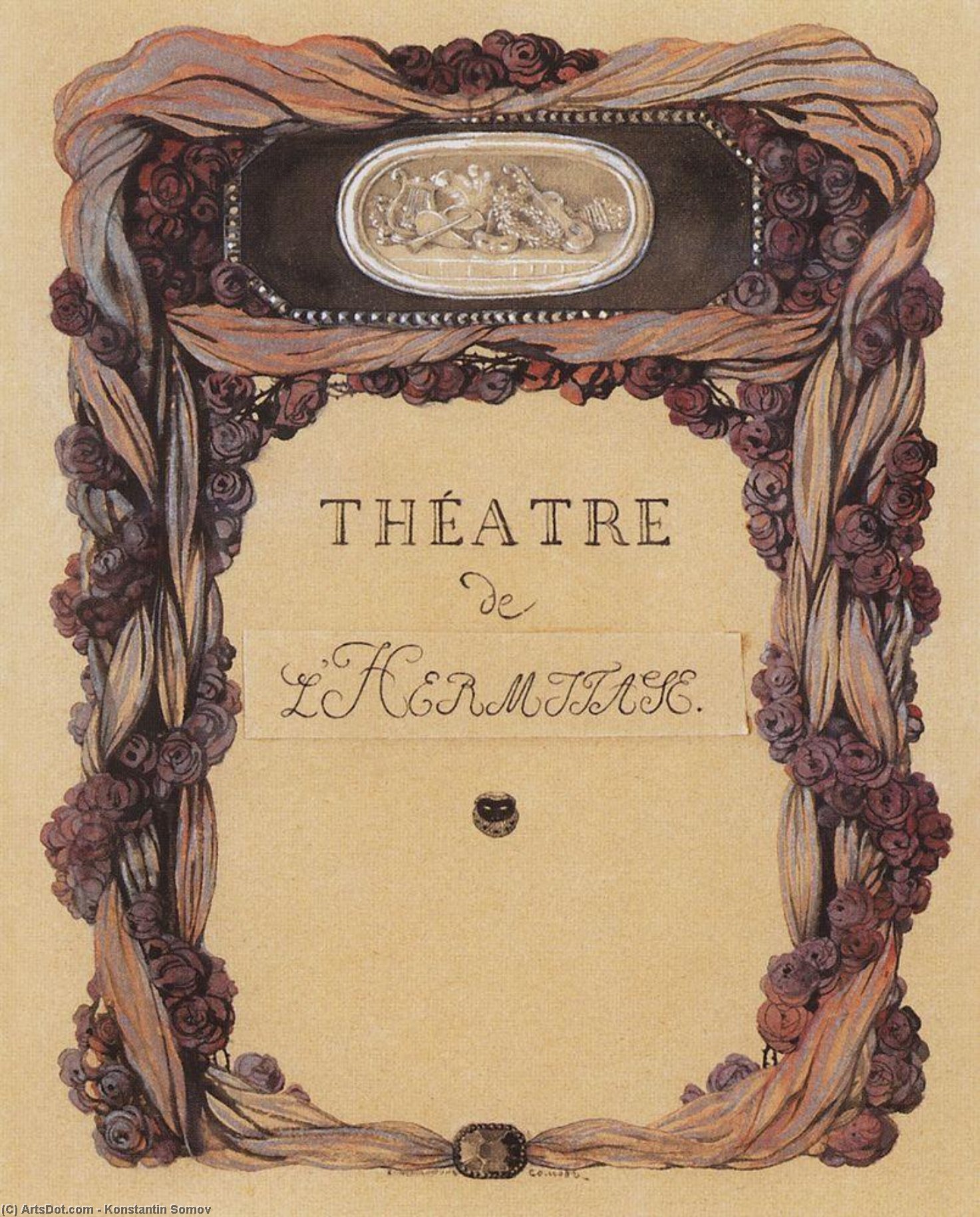 Cover Of Theater Program 'theatre De L Hermitage' — Konstantin Andreevic Somov