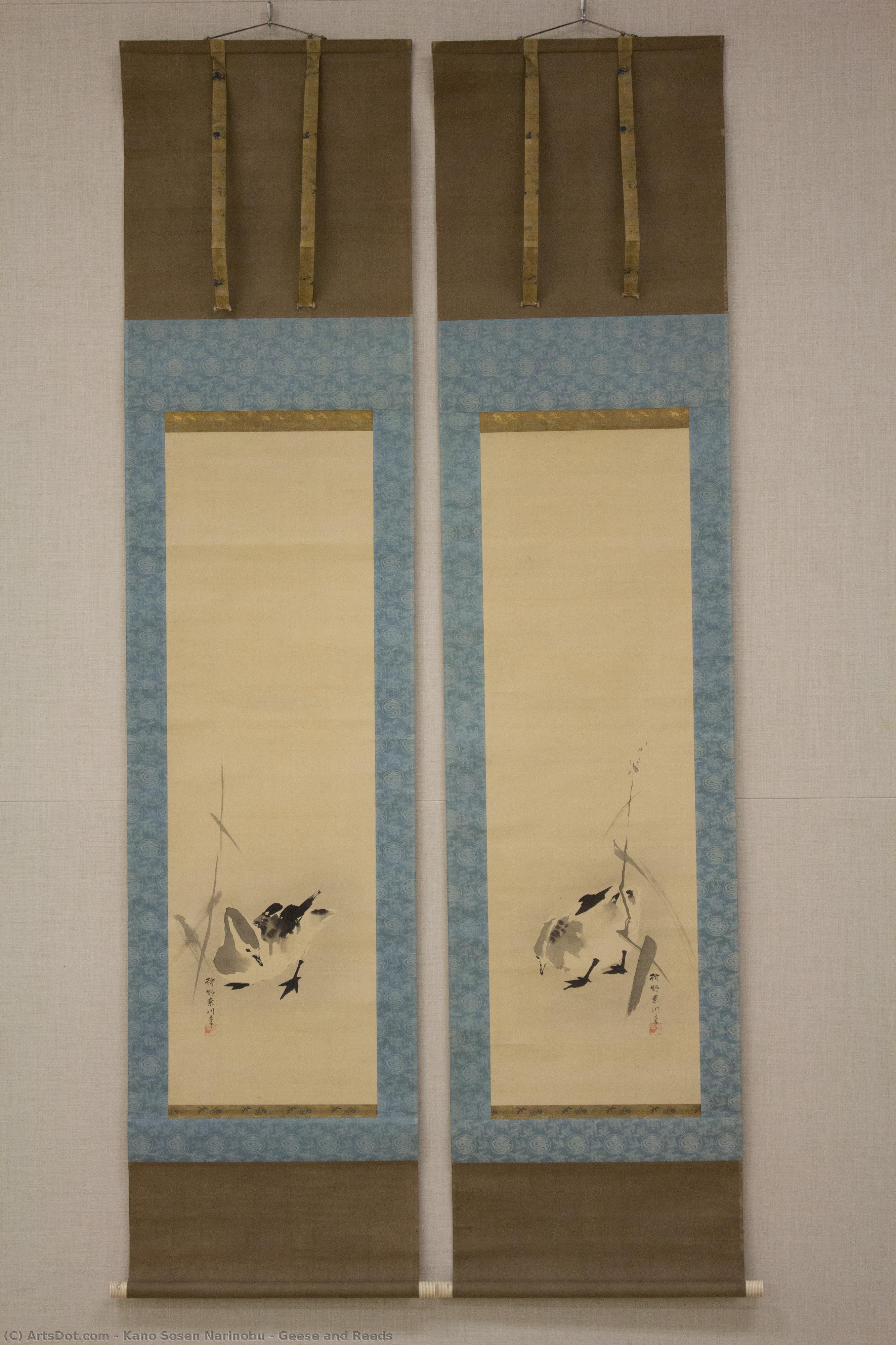 Geese And Reeds — Kano Sosen Narinobu