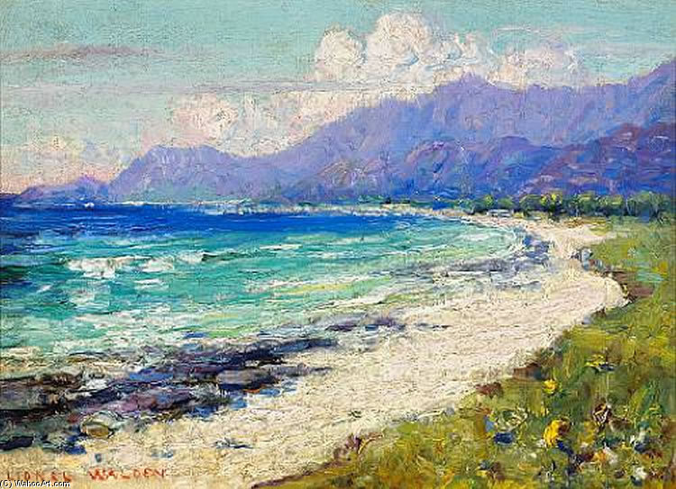 Hawaiian Coastal Scene — ライオネル・ウォルデン
