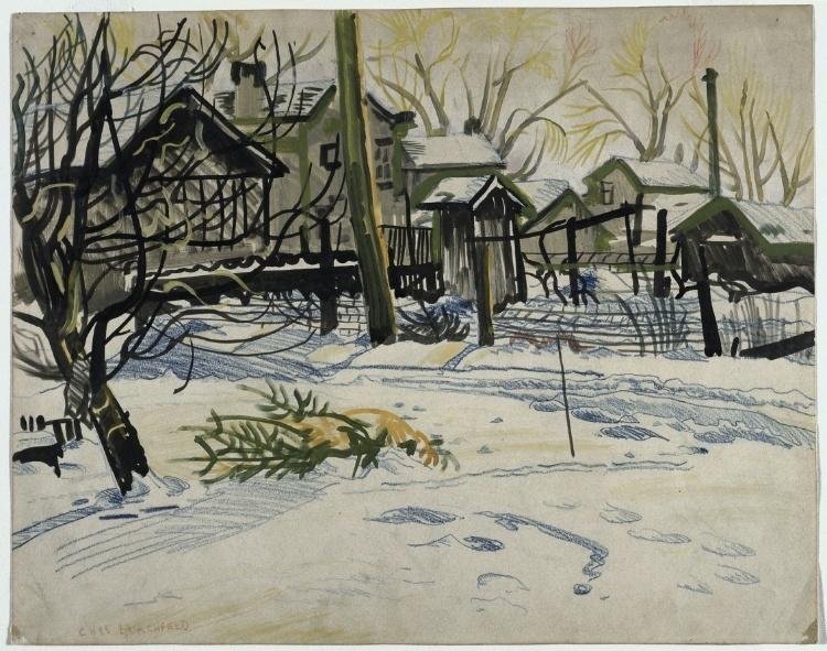 Backyards In Winter — Charles Burchfield