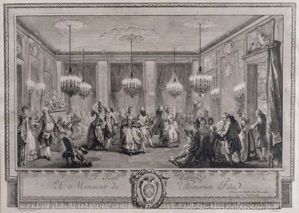 The Evening Dress Ball At The House Of Monsieur De — Augustin De Saint Aubin