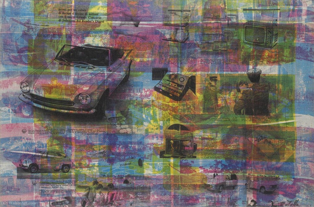 Untitled (634) — Mimmo Rotella