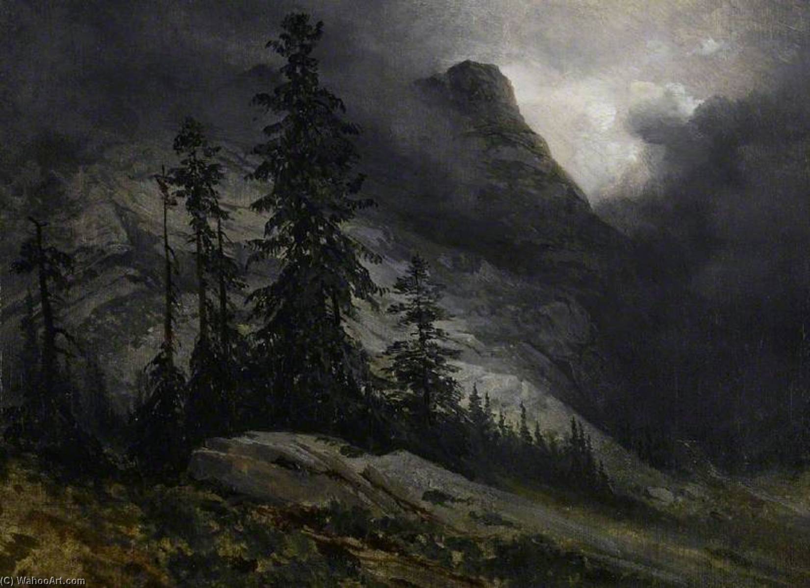 Storm At Handeck — Alexandre Calame