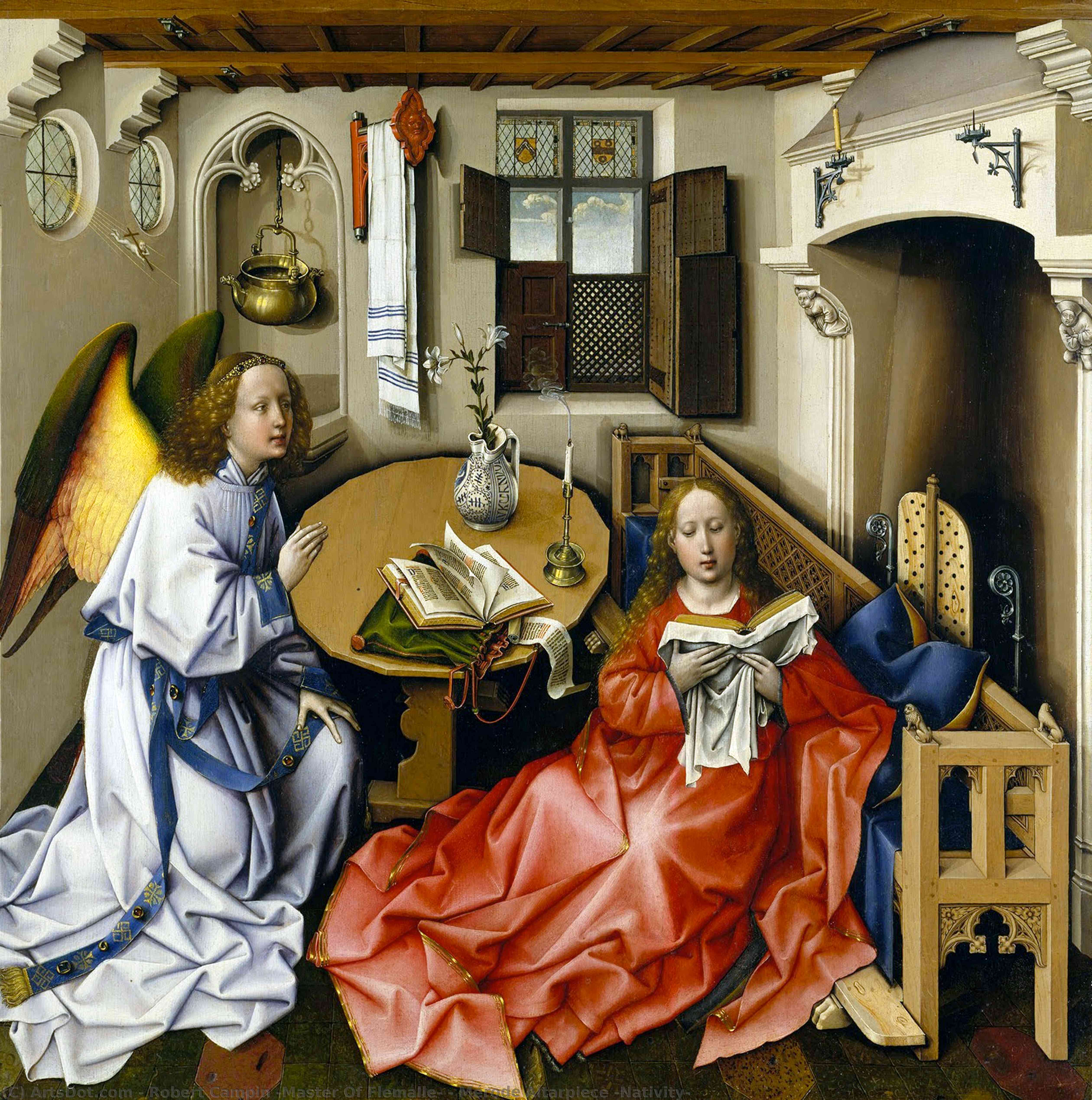 Mérode Altarpiece (nativity) — Robert Campin (meister Von Flémalle)